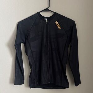 SOAS Women’s Black Camo Long Sleeve Cycling Jersey XS NWOT